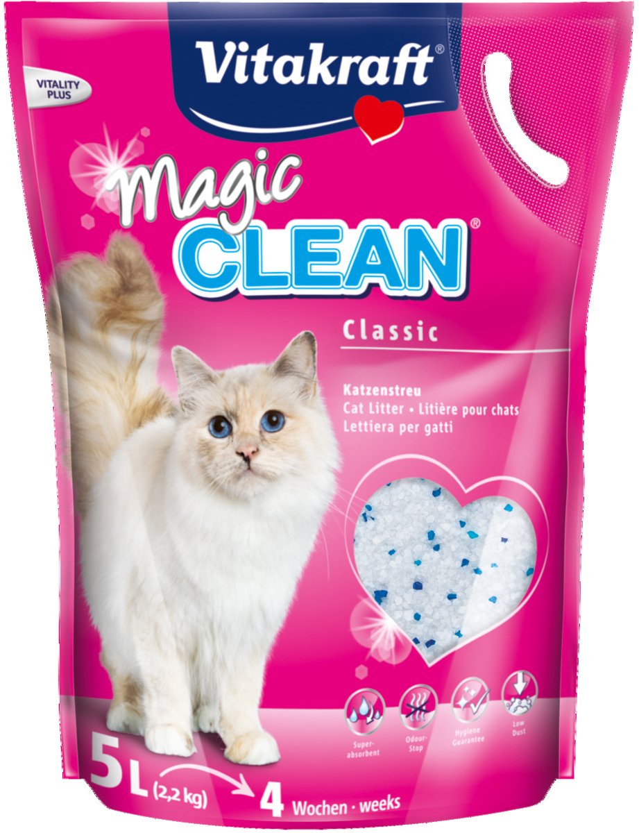 Vitakraft Magic Clean Katzenstreu – 5 l – 6 Stück