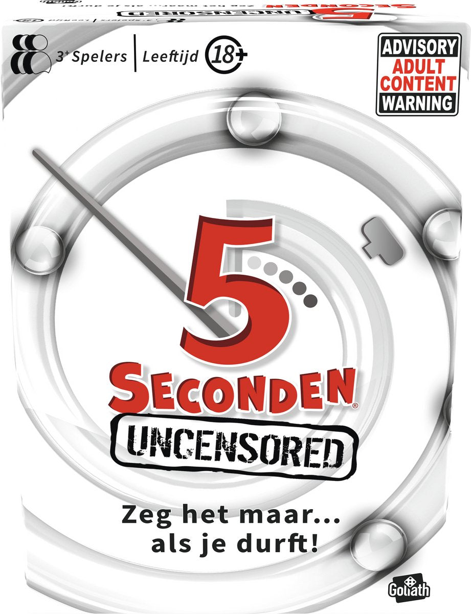 Goliath 5 seconds 18+ - partyspel - kaartspel - raadspel