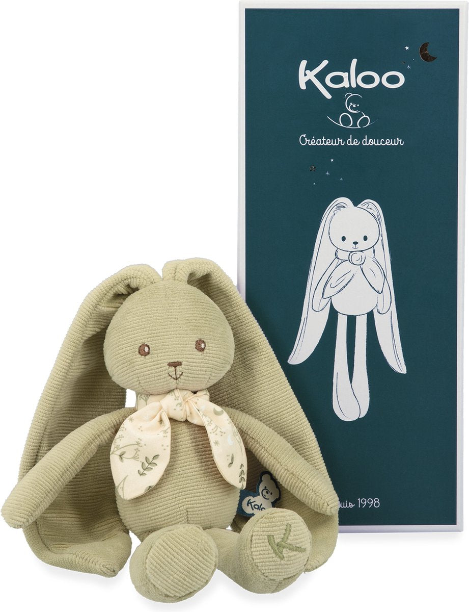 Kaloo lapinoo - Kuscheltier-Kaninchen - grüne Farbe - 25 cm.
