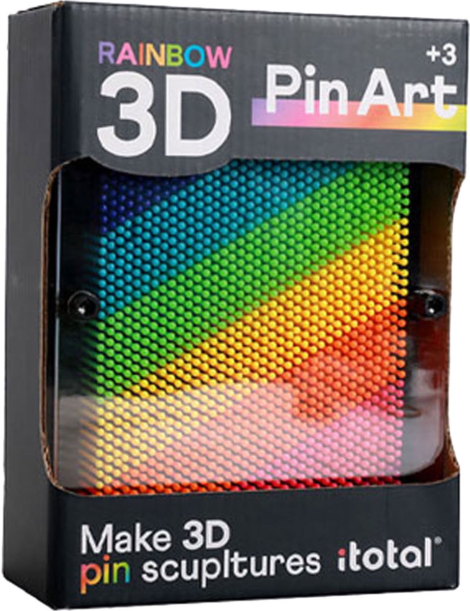 I-total Pinart großes 3D-Druck-Regenbogen-Spielzeug-Kunstwerk, mehrfarbig.