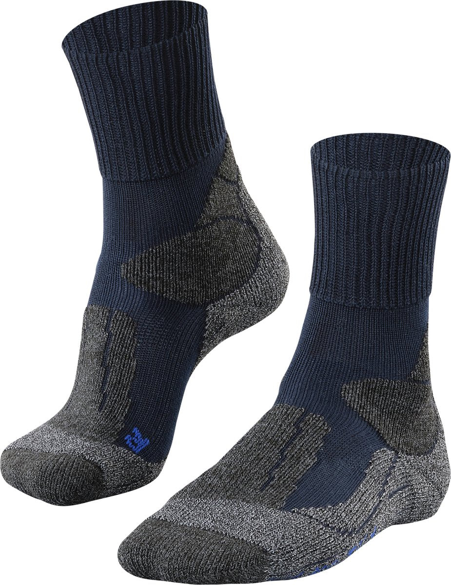 Falke TK1 Cool Anti-Blister Wandersocken aus dickem Lyocell-Funktionsmaterial Herren Blau - Größe 42-43