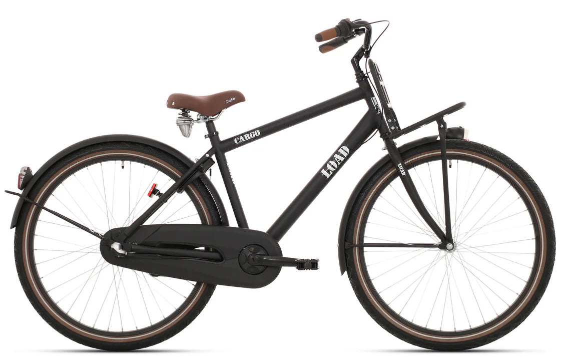 Bikefun Kinderfahrrad Last 26 Zoll mit Nexus 3-Gang-Bremsnabe – Mattschwarz