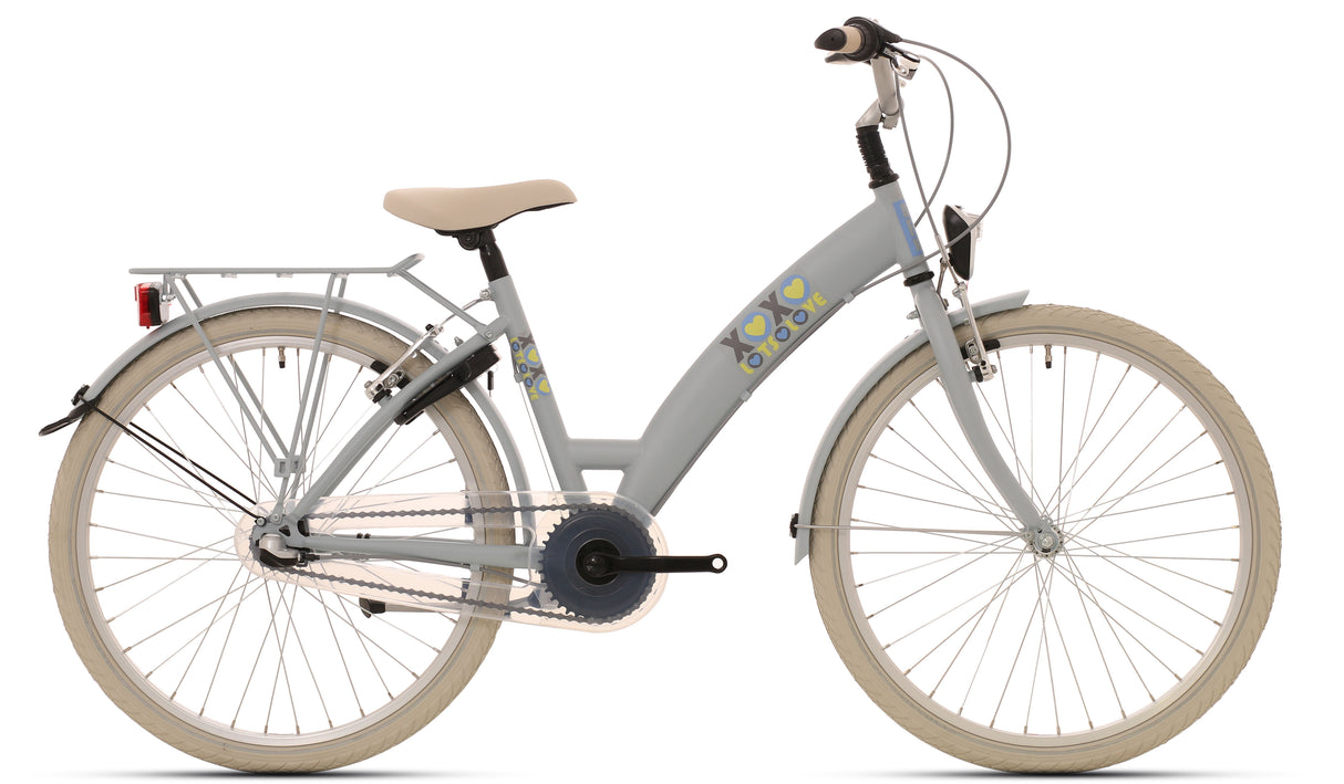 Bikefun Kinderfahrrad Lots of Love 26 Zoll mit Nexus 3-Gang-Bremsnabe - Hellblau