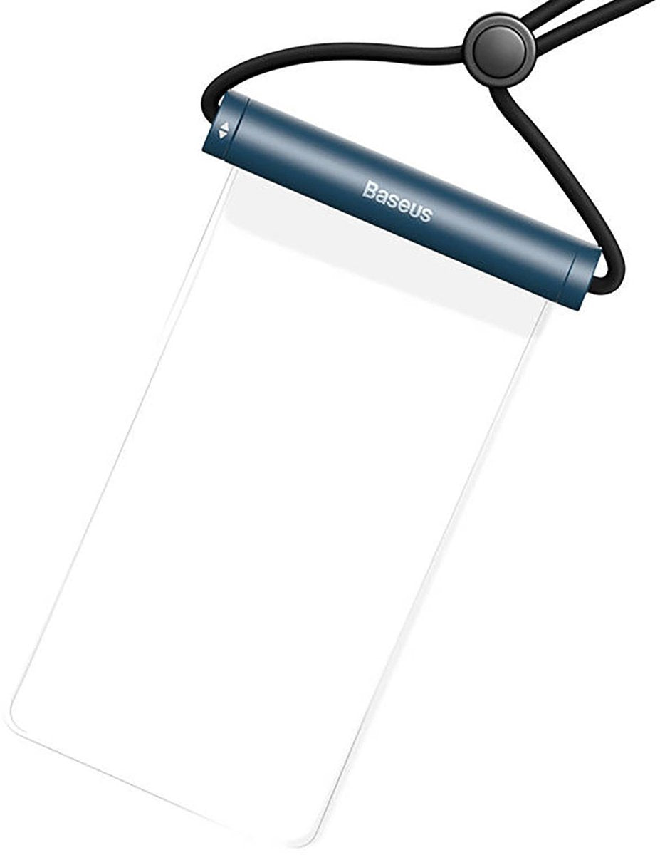 Baseus aquaglide serie - waterdichte telefoonhoes - 7.2'' - blauwe kleur - ipx8
