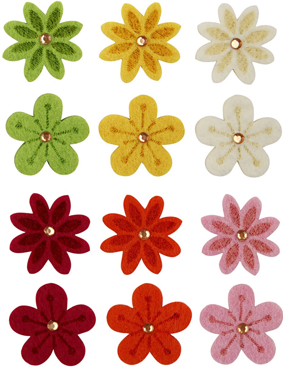 Kreativunternehmen https: www.cchobby.nl Felt-flowers-with-rhinestone-d-30-mm-thickness-2-5-mm-120-piece-1-box
