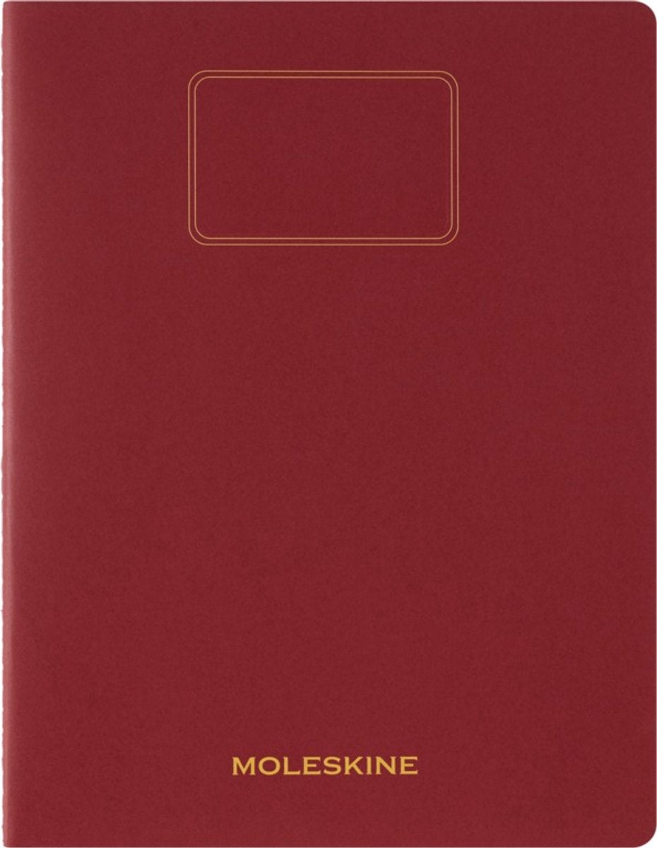 Moleskine-Studentennotizbuch XXL – weiches Kraftpapier – liniert – rot