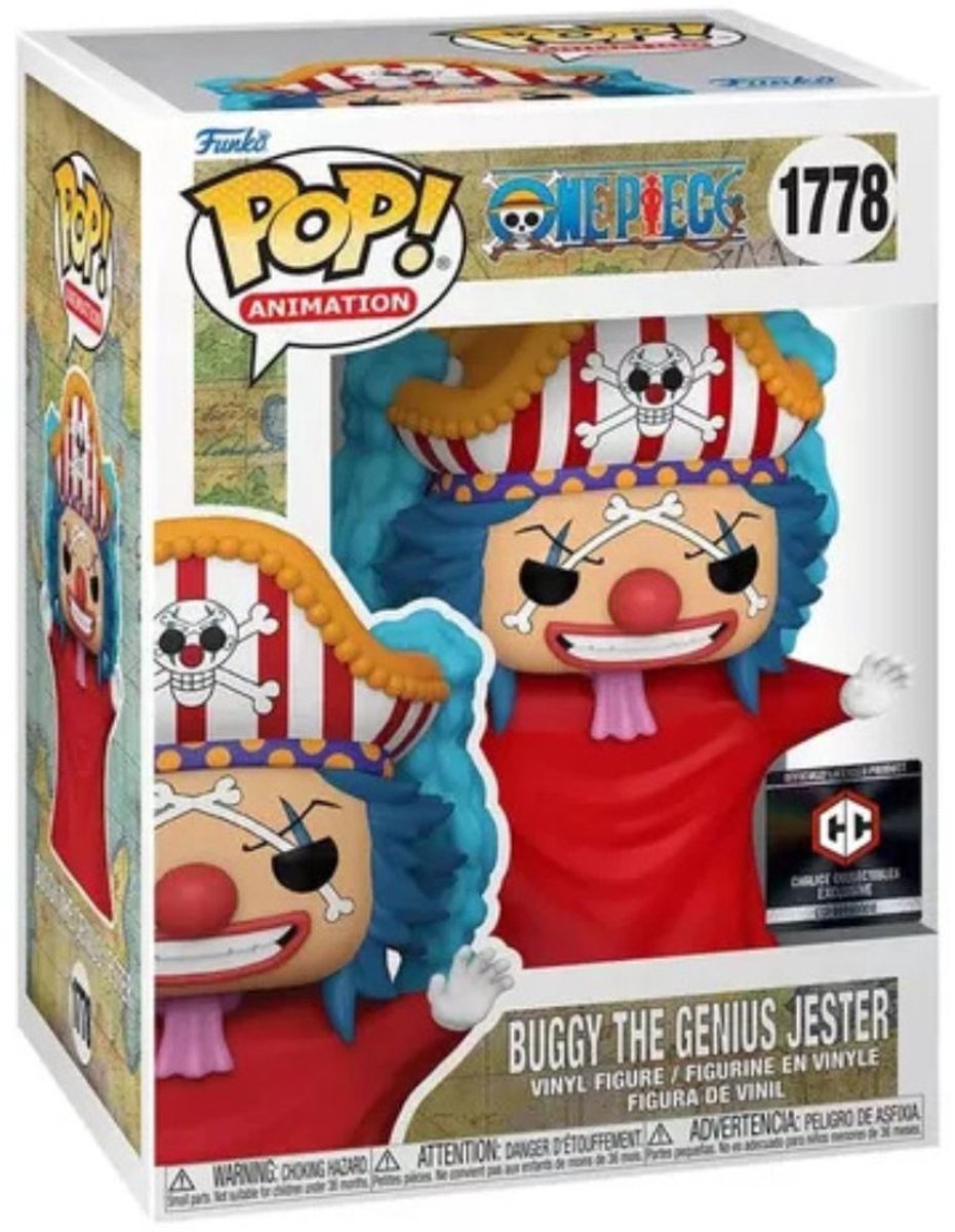 Funko One Piece Pop! Filme Vinylfigur Buggy (Post Time-Skip) exklusiv 9 cm