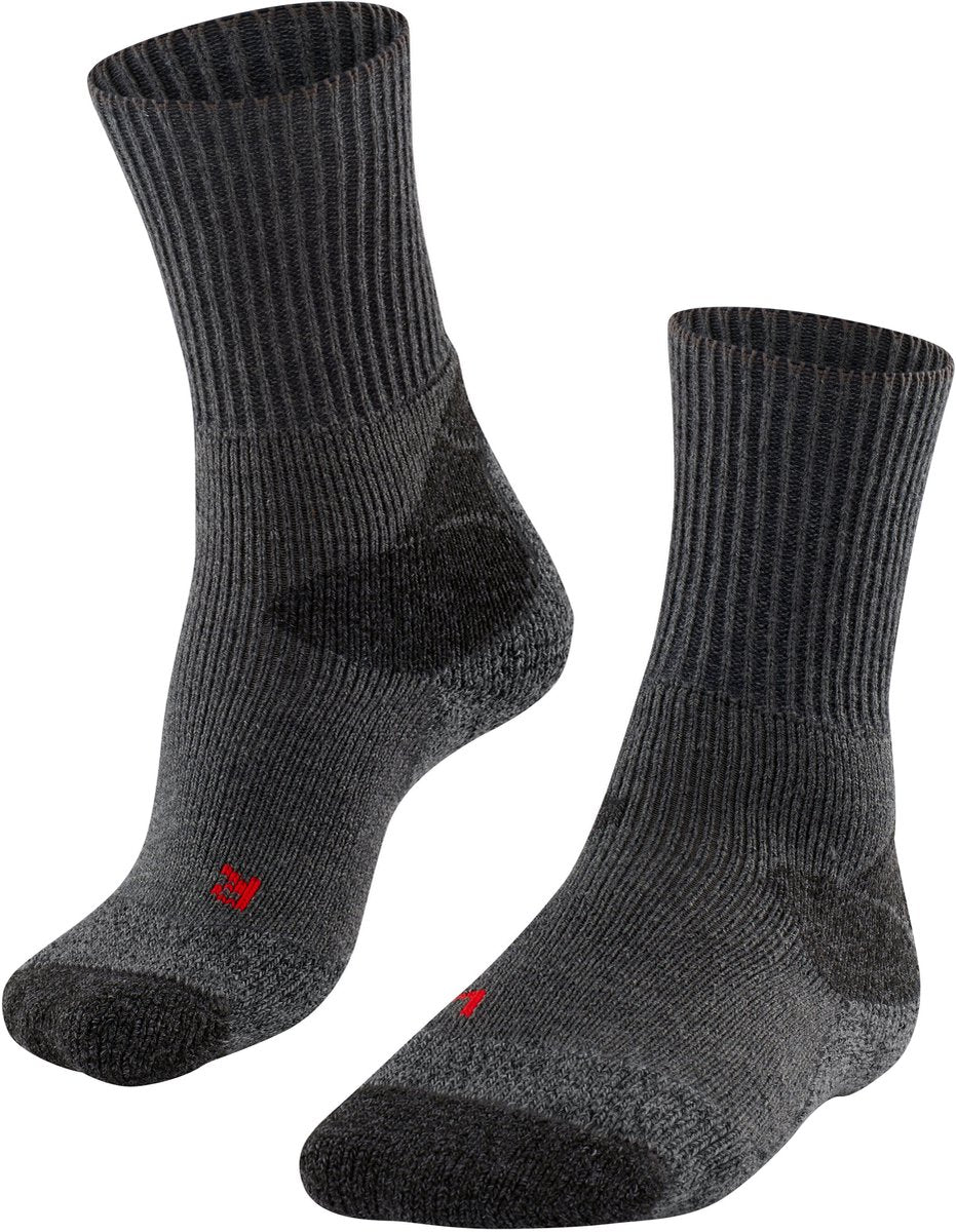 Falke TK-X Expedition Ultradicke Polsterung Wolle Funktionsmaterial Wandersocken Herren Grau - Größe 46-48