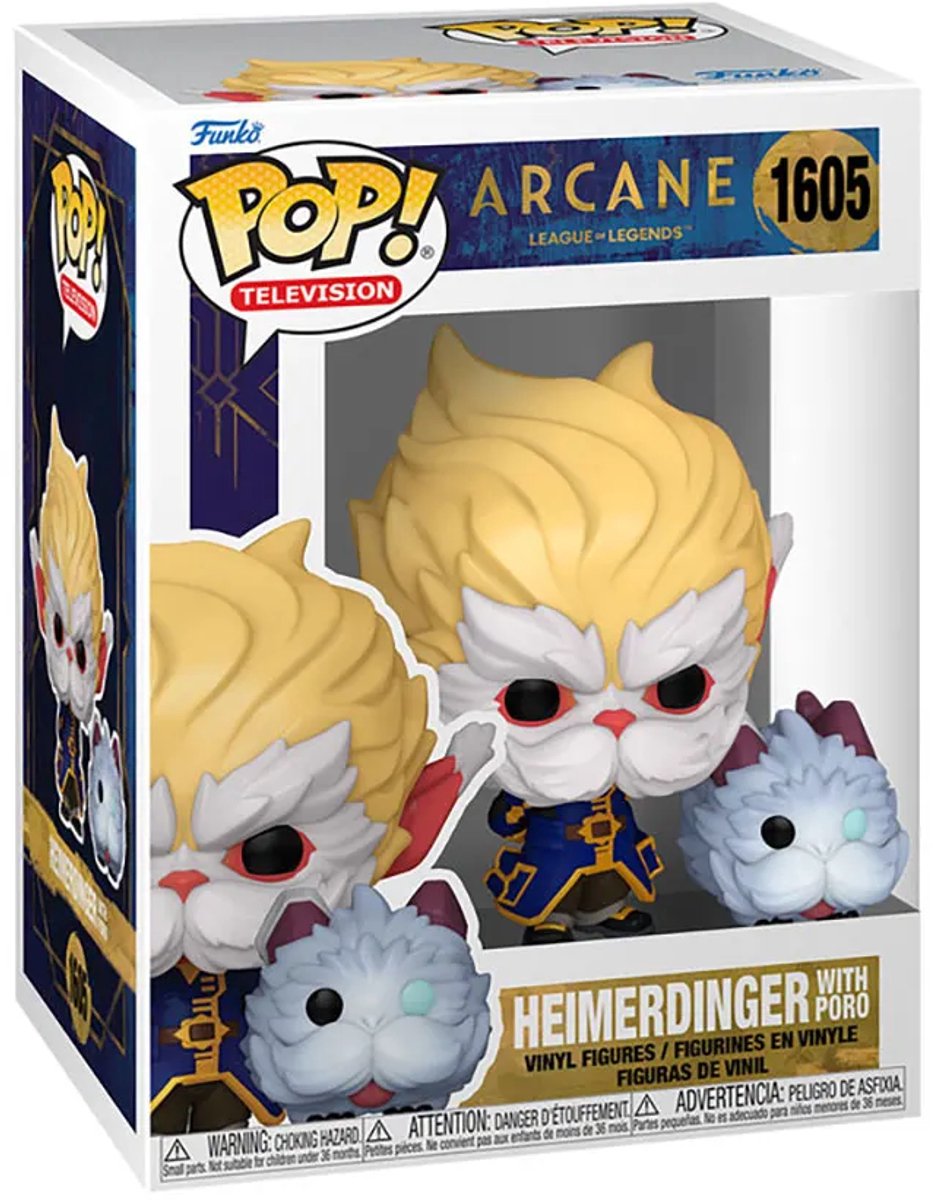 Funko-Pop! Arcane Heimerdinger mit Poro - Fernsehen #1605