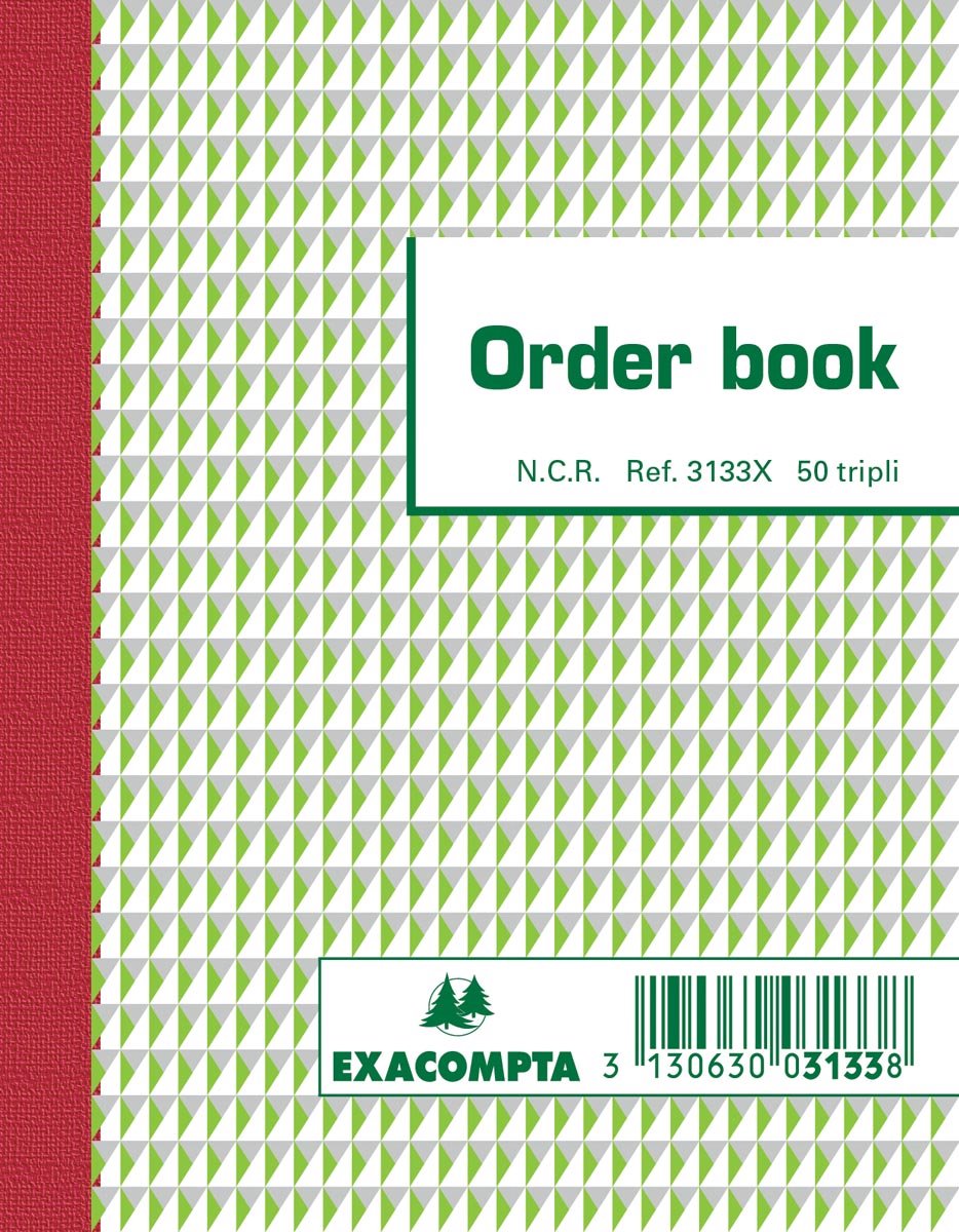 Exacompta Auftragsbuch, ft 13,5 x 10,5 cm, dreifach (50 x 3 Blatt)