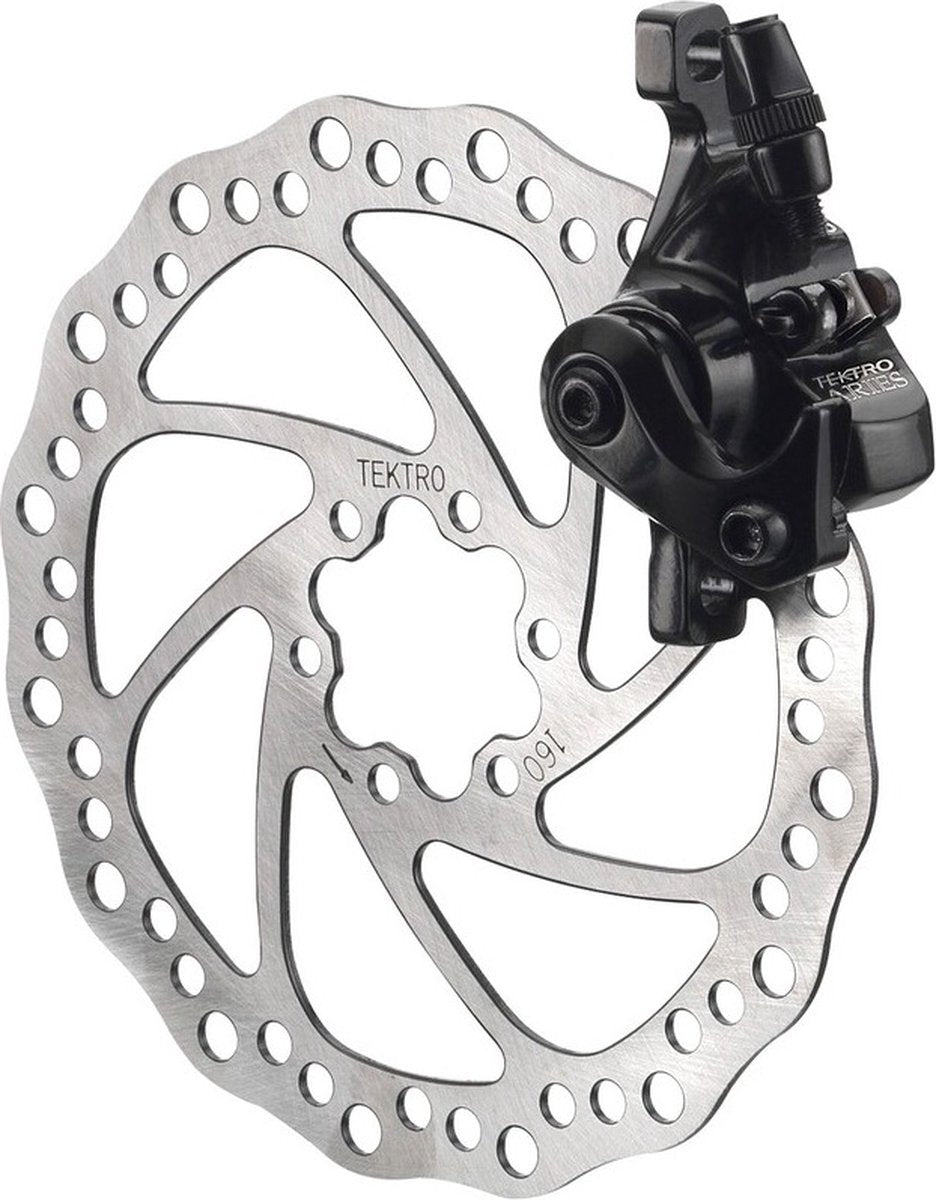 Mechanische Scheibenbremse von Tectro MD-M300F Achter ist 160 mm