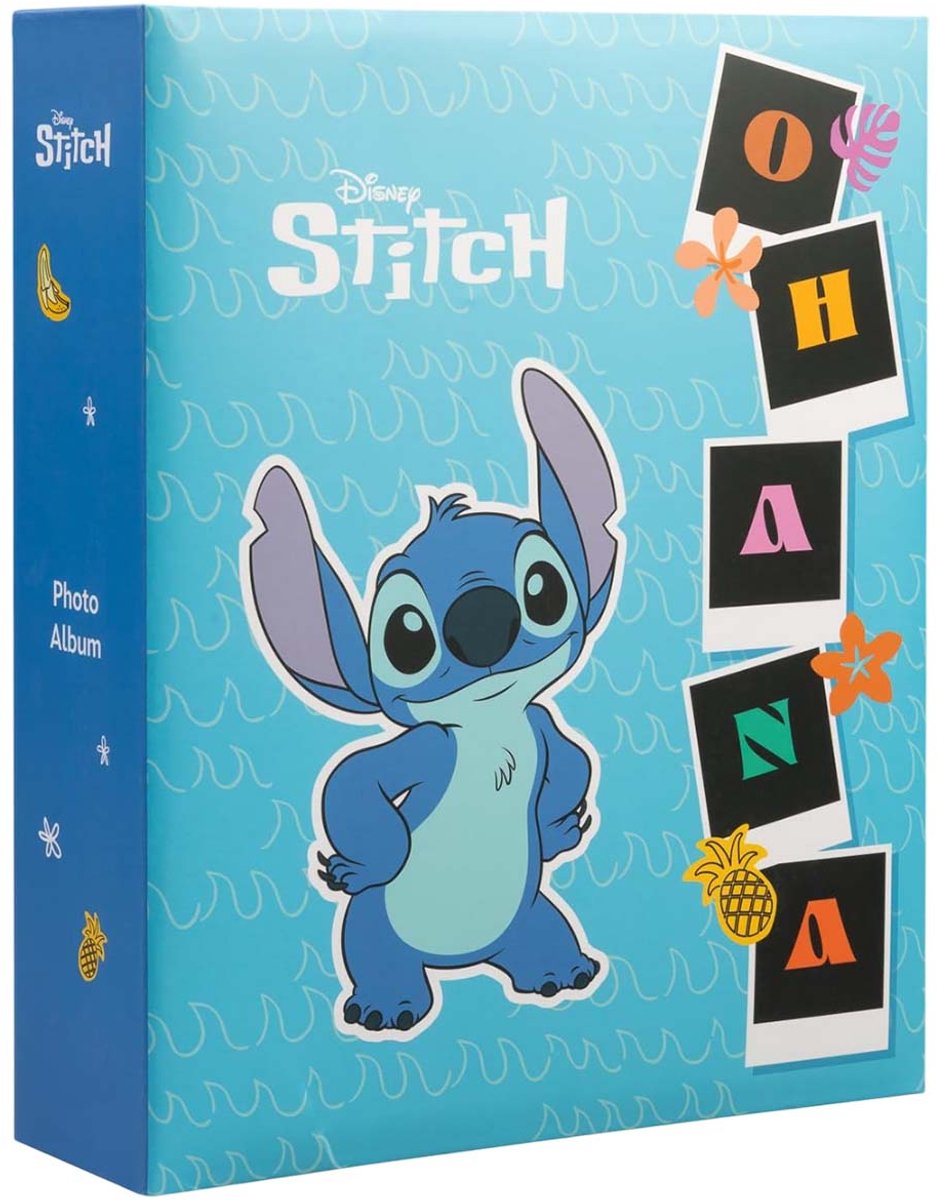 Disney, Fotoalbum Stitch 304 Hardcover 13x20cm, blau