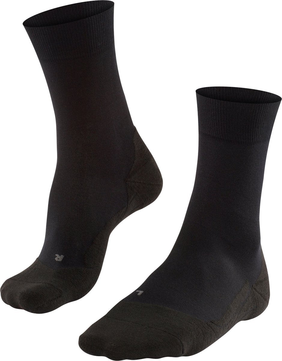 Falke go2 Anti-Blister Baumwolle Funktionsmaterial Golfsocken Herren Schwarz - Größe 44-45