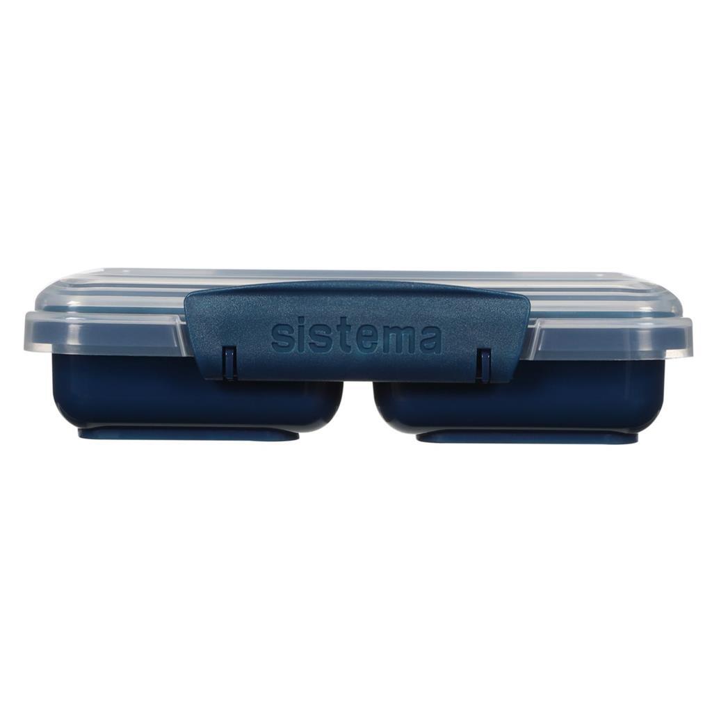 Sistema Snack-Take-Away-Box 2 Fächer 350 ml sortiert blau hellblau