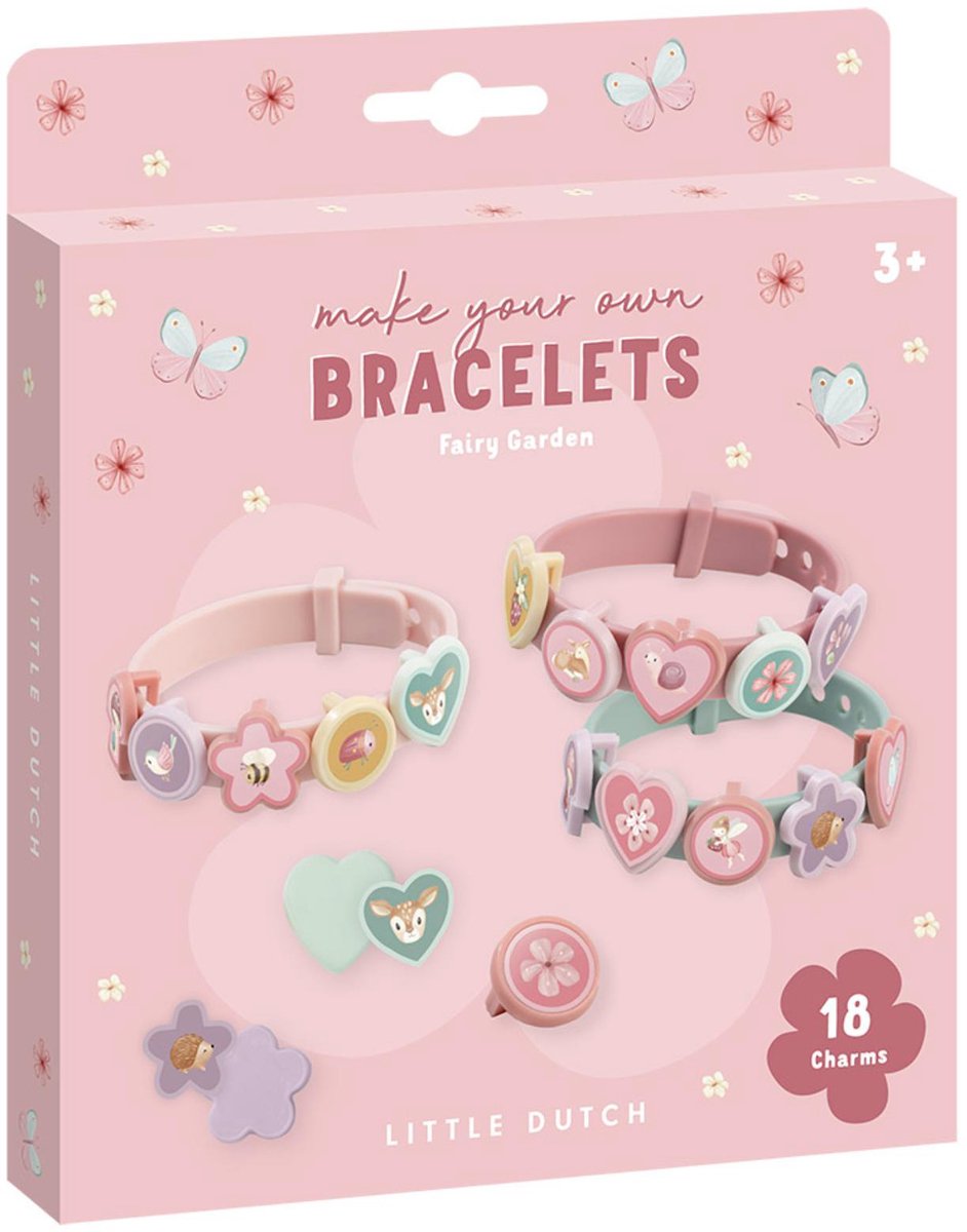Little Dutch Schiebearmbänder Charms Feengarten | 3 Stück