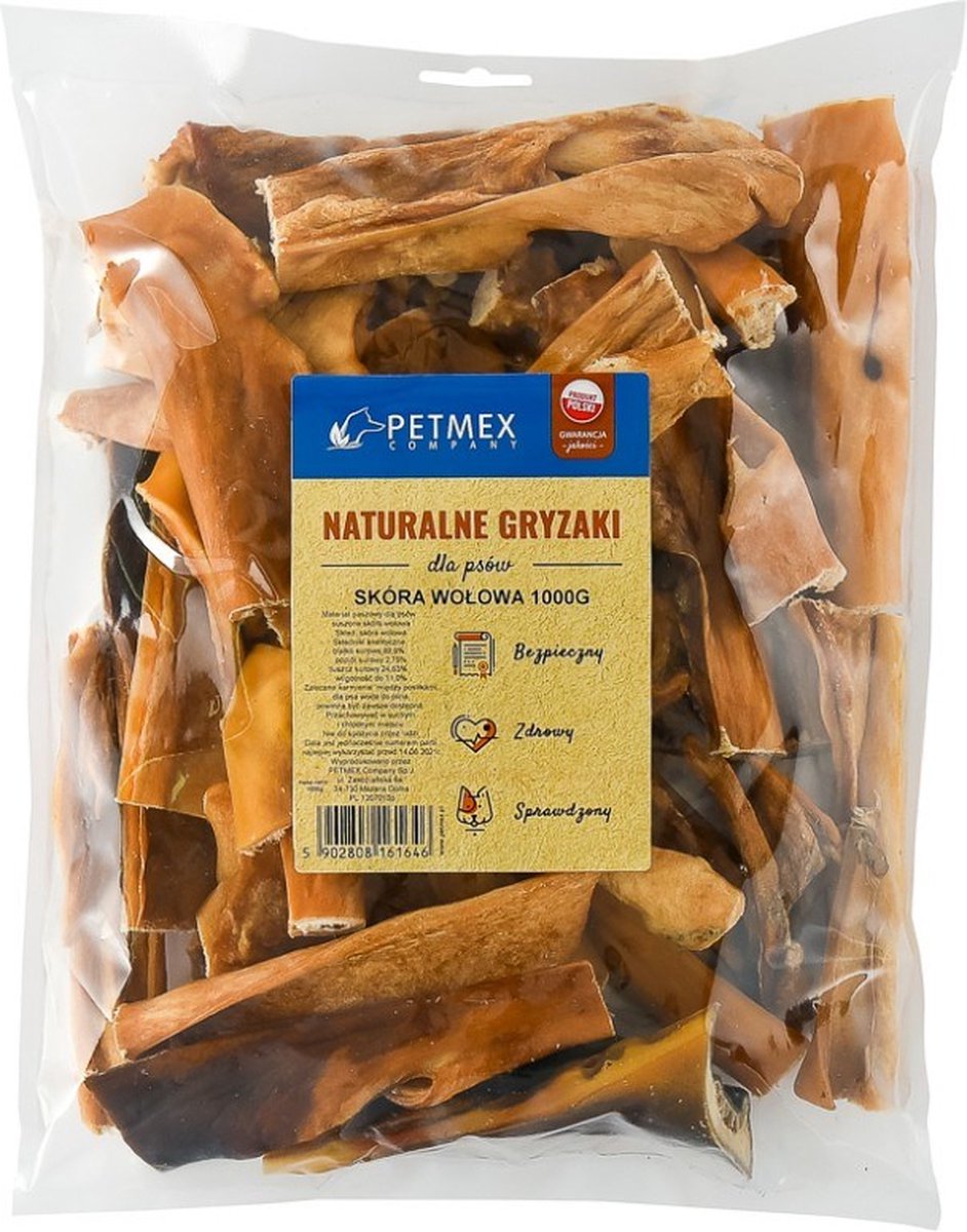 Petmex Hundekauen Rinderhaut 15cm 1000g