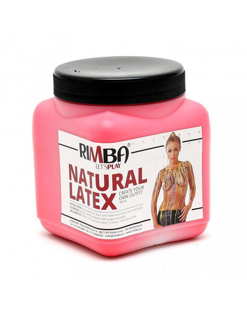 Rimba - vloeibaar latex - beschilder je lichaam - 500 ml - rood