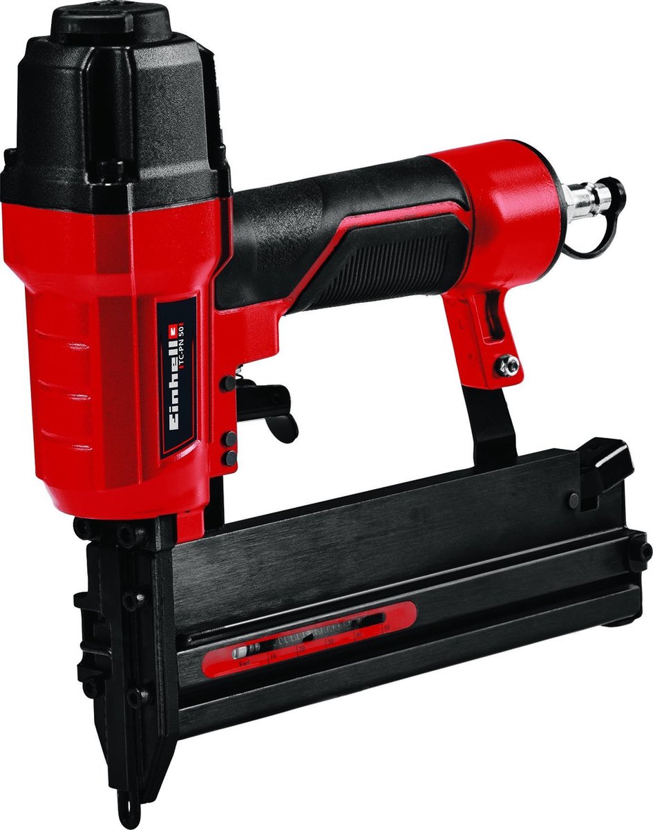 Einhell Druckluftnagler TC-PN 50 – für Klammern und Nägel – Tiefenverstellung – inkl. 1500 Heftklammern und 2000 Nägel - inkl. Transport- und Aufbewahrungskoffer - exkl. Kompressor