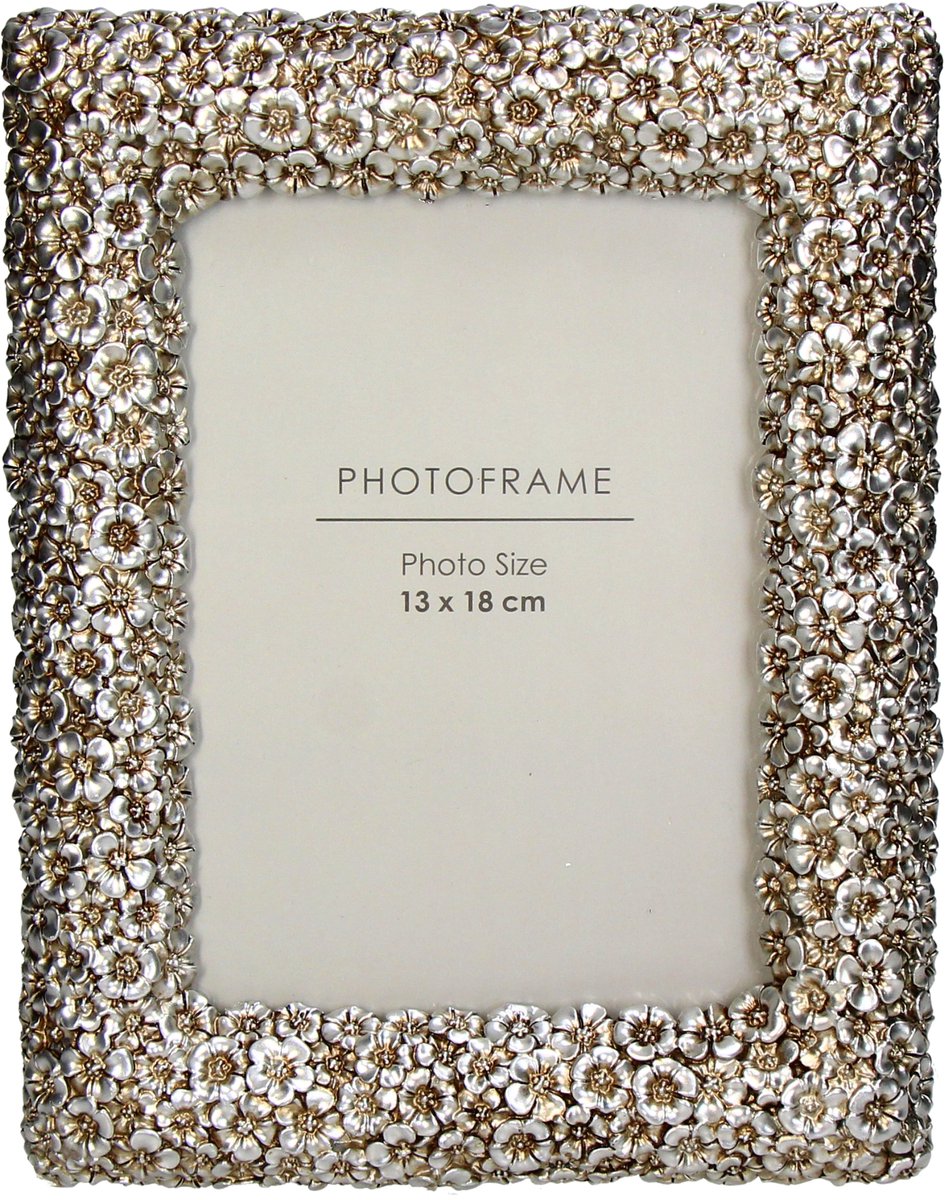 Hd collection fotolijst bloemen polyresin 13x18cm