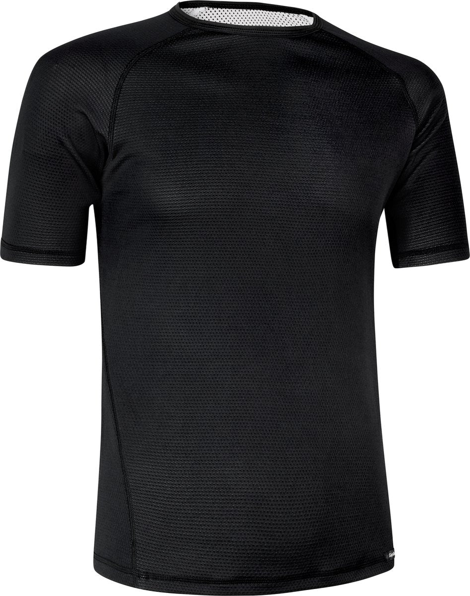 Gripgrab – Ride Thermo-Kurzarm-Fahrrad-Basisschicht-Unterhemd-Sweatshirt – Schwarz – Unisex – Größe S