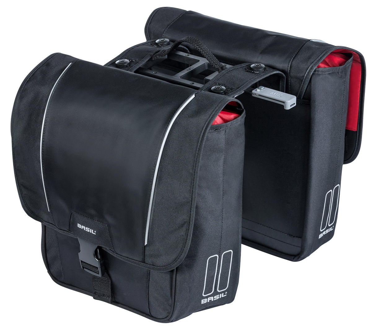 Basilikum Sportdesign Doppelfahrradbeutel schwarz