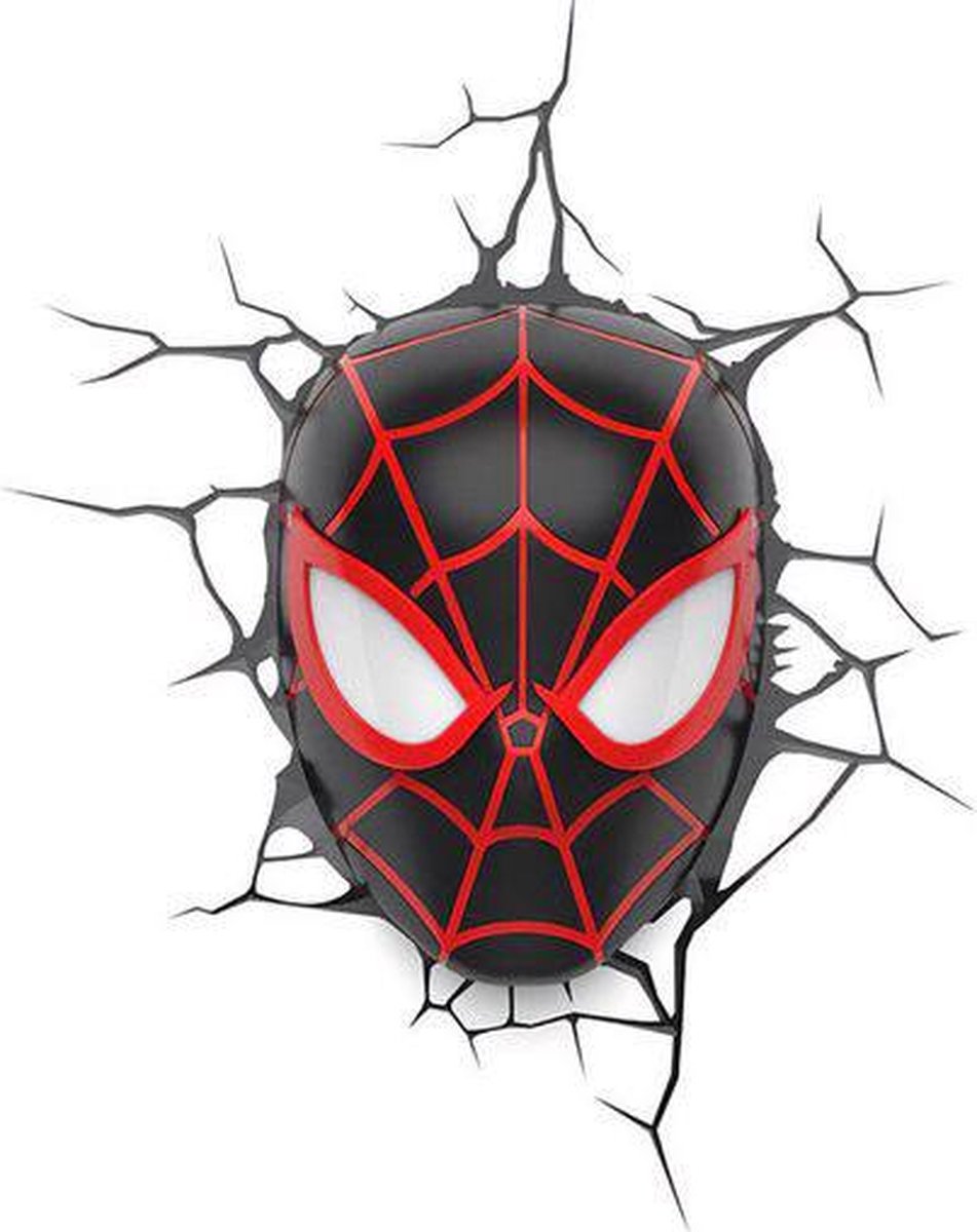 Verschiedene Wunder: Spider-Man Miles Morales Maske 3D-Wandli