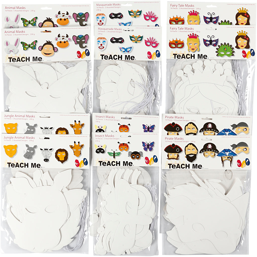 Https: www.cchobby.nl maskers-van-karton-h-15-22-cm-b-24-25-cm-wit-192-stuk-1-doos