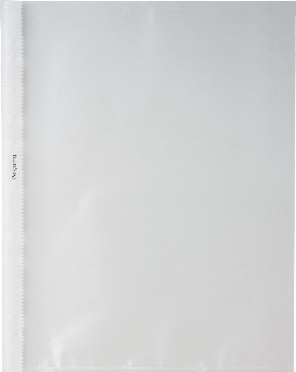 Pergamie-perforierte Ausstellungstasche, ft A4, 11-Loch-Perforation, gekörntes PP von 50 Mikron, Packung mit 100 Stück
