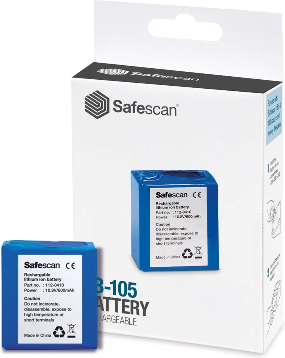 Safescan lb105 Batterie 112-0410