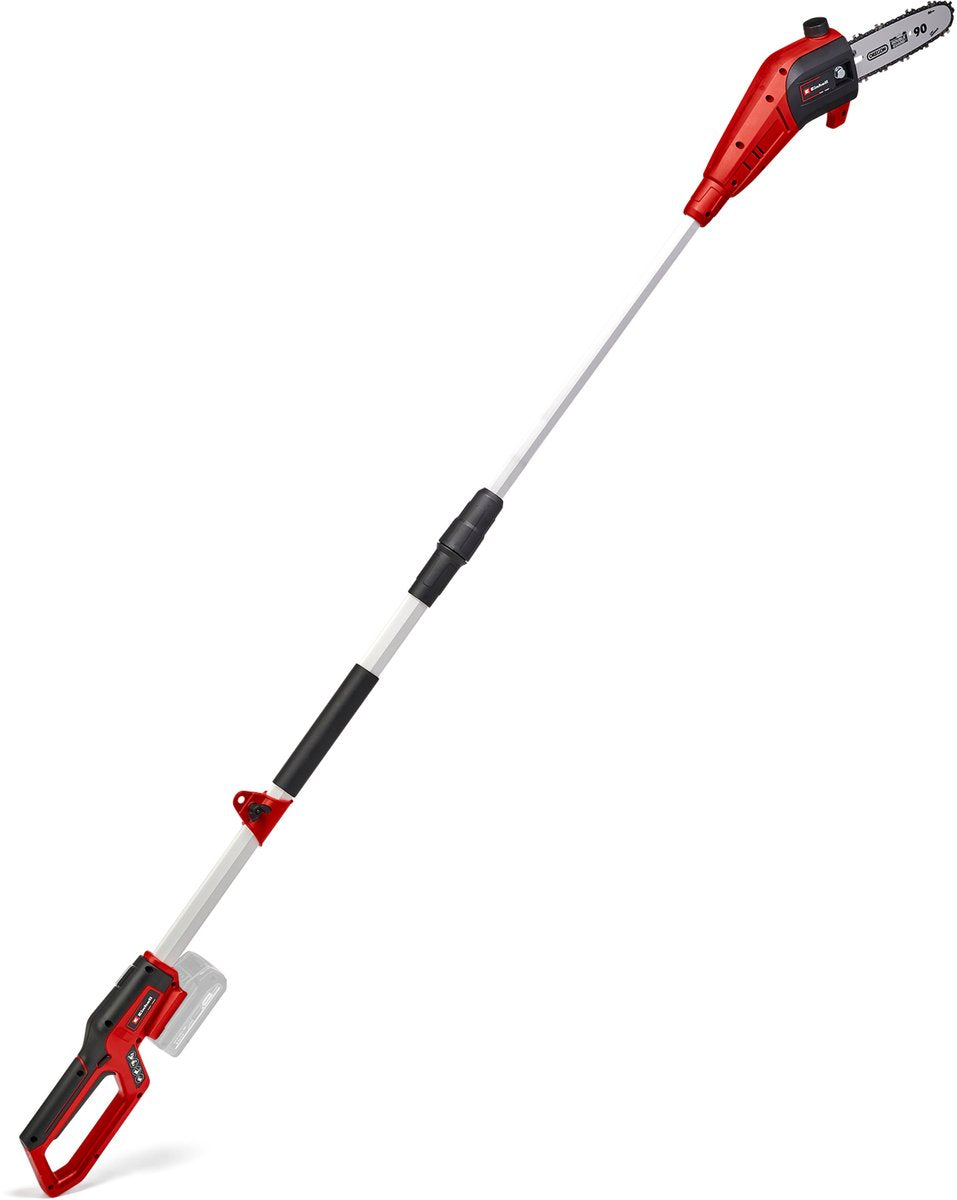 Einhell Akku-Teleskop-Kettensäge GC-LC 18 20 Li T Solo – Power X-Change – 18 V Li-Ion – Schwertlänge: 25 cm – Schnittgeschwindigkeit: 5,5 m Sek. – exkl. Akku und Ladegerät