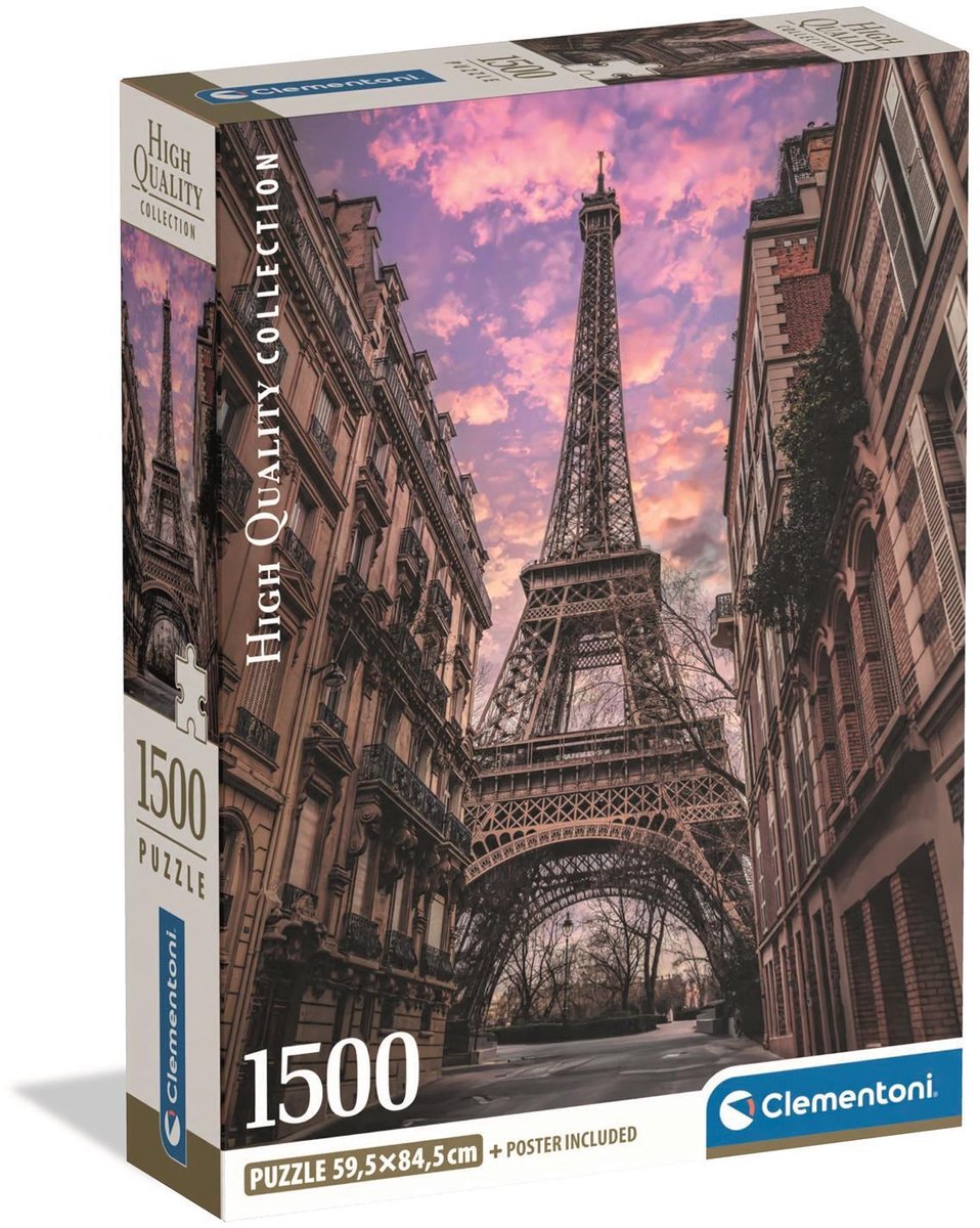 Clementoni Puzzle Paris Erwachen 1500 Teile Erwachsene.