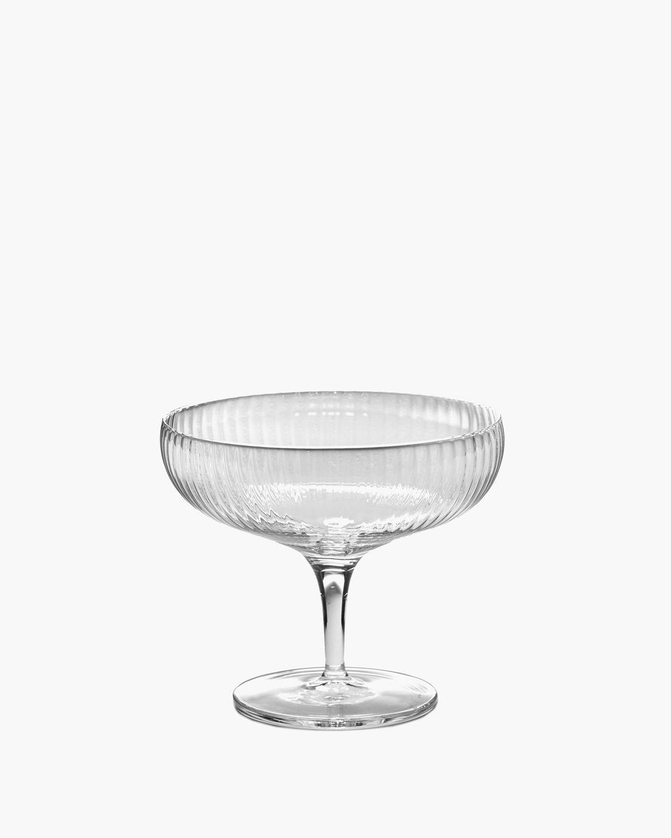 Serax – Sergio Herman Inku – Champagner-Coupé – transparent – 10 ø – 15 cl – 4 Stück