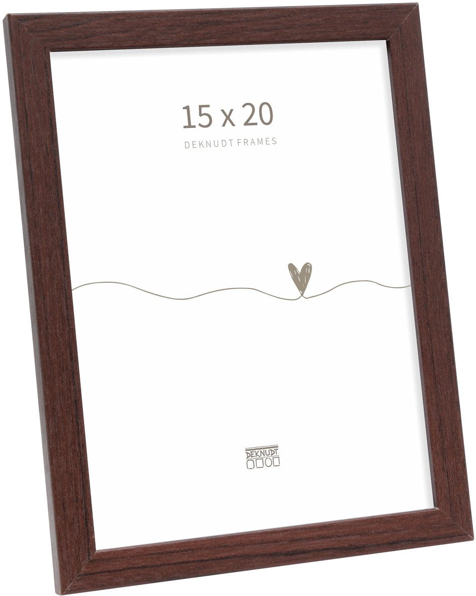 Deknudt Frames Fotorahmen – Dunkelbraun – S44CH4 – für Foto: 15 x 20 cm