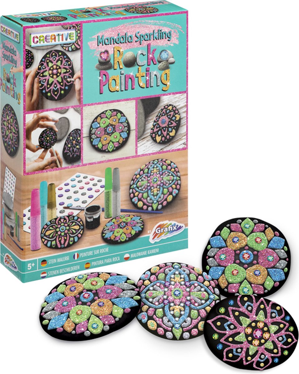 Grafix Stones malen Mandala funkeln