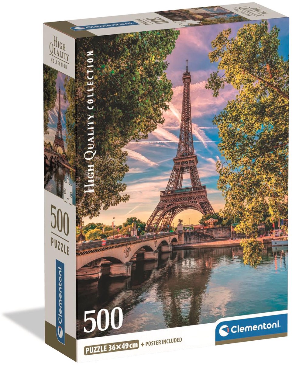 Clementoni-Puzzle entlang der Seine, 500 Teile.