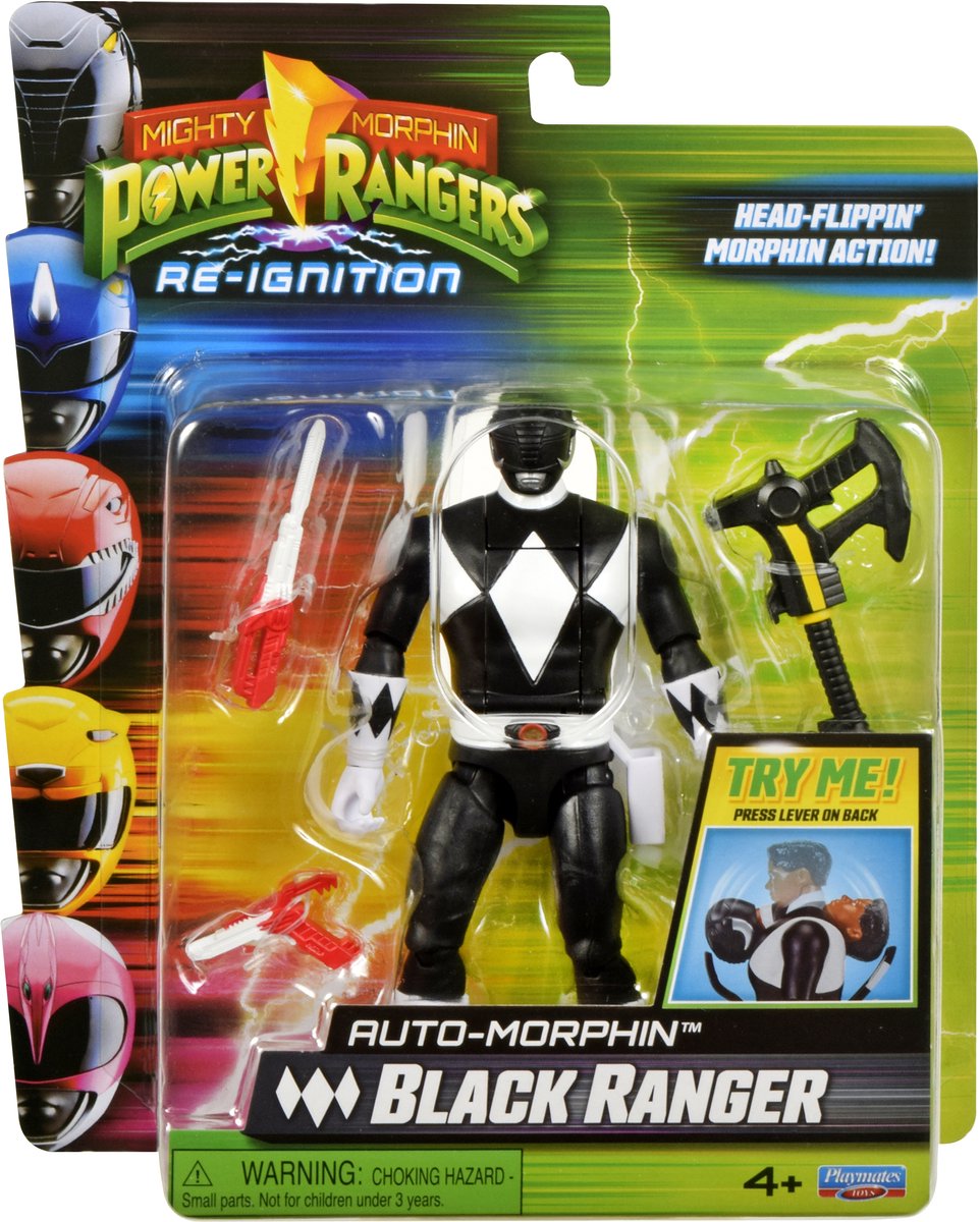 Boti Power Rangers Auto Morphin Black Ranger