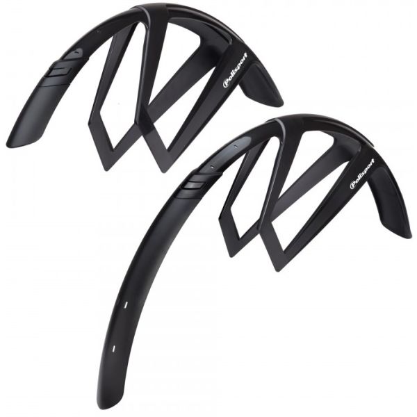 Polisport Fender Set 28 g -Mud 50 mm - schwarz