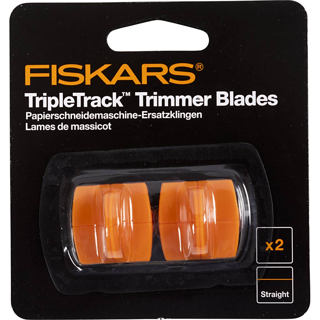 Fiskars Triple-Track-Ersatzmesser, 2 Stück 1 Box