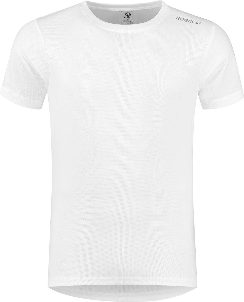 Rogelli promo hardloopshirt heren - korte mouwen - wit - l