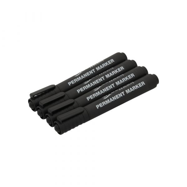 Set mit 4 schwarzen Markern