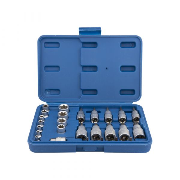 Torx-Stecknuss und Bit-Satz 1 4 +3 8 *
