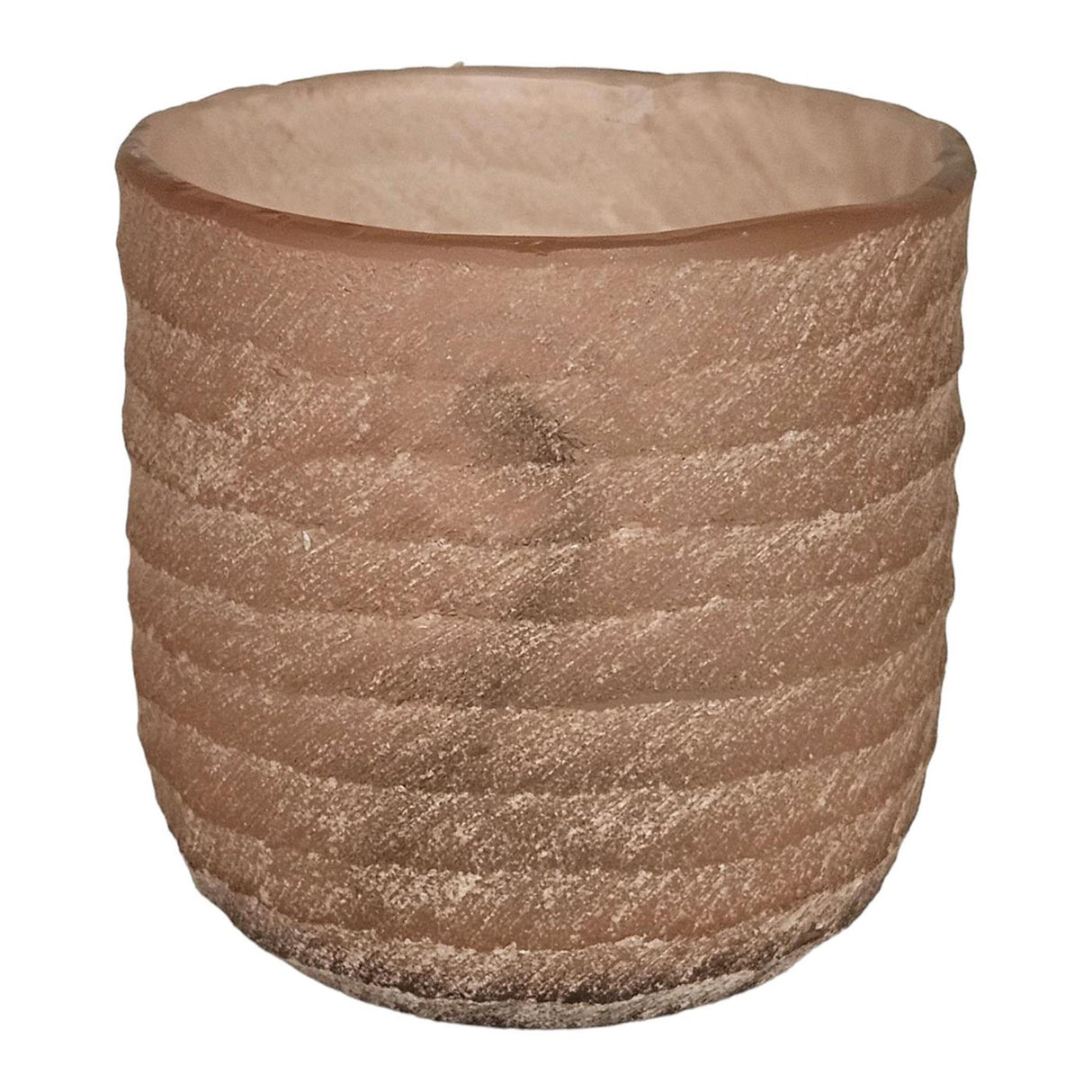 Mansion atmosphere espe waxinelichthouder glas roze 9x9x9cm