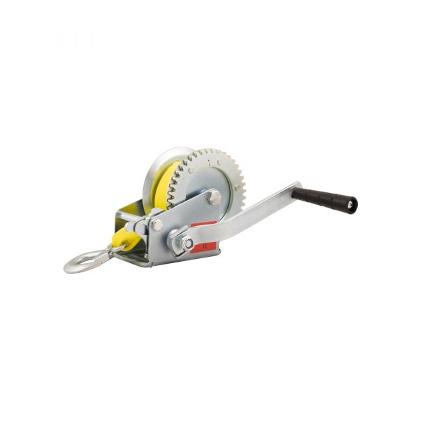 Trailergear Handwinde mit Gurt + Haken 540 kg.