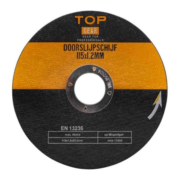 Schnittscheibe 3 Teile 115x1,2 mm.