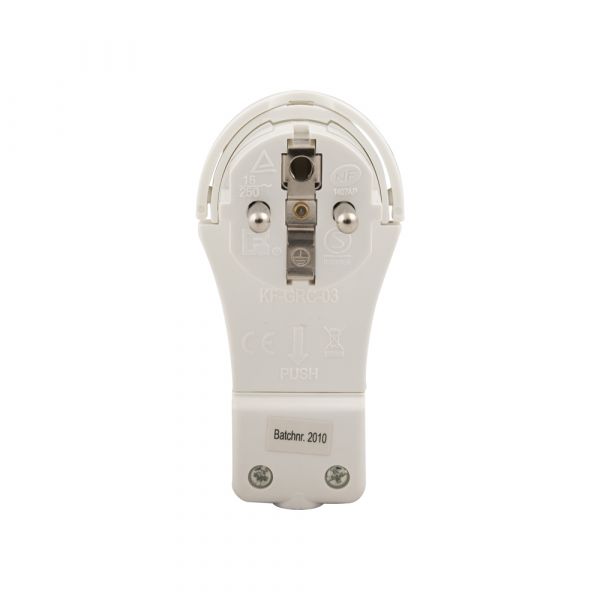 Stecker extra flach weiß