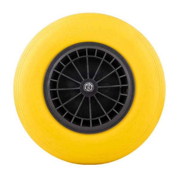Schubkarreen Rad 4.00-8 PU Plastik Gelb