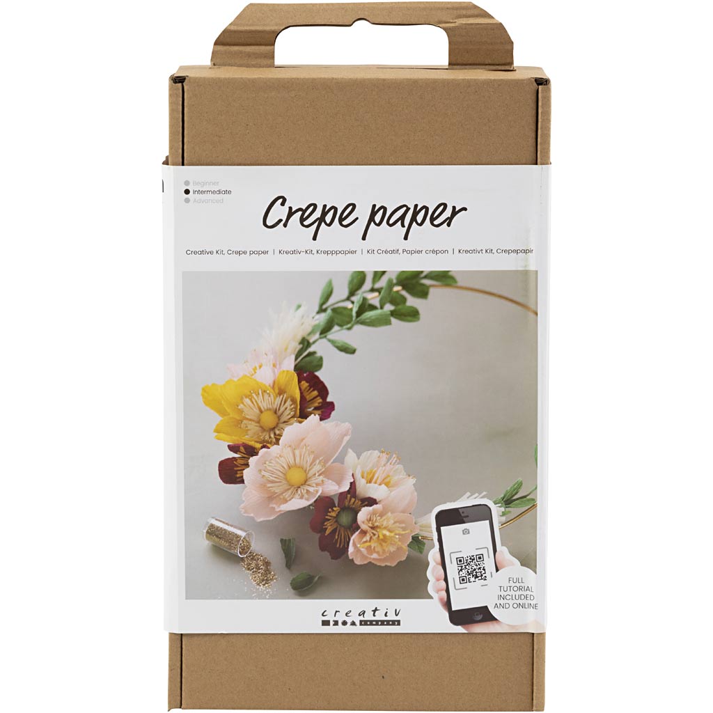 Creativ Company Hobby-Set Krepppapier, Kranz, Kreppverhältnis: 180 %, 1 Box