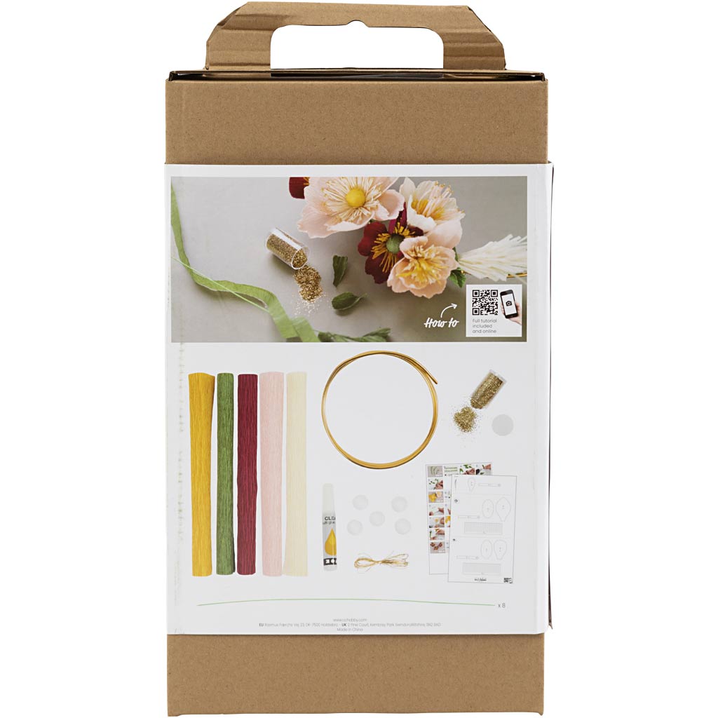 Creativ Company Hobby-Set Krepppapier, Kranz, Kreppverhältnis: 180 %, 1 Box