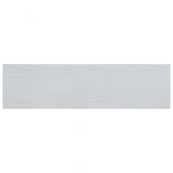 Aluminiumplatte ohne Aufdruck - 165x44 mm selbstklebend.