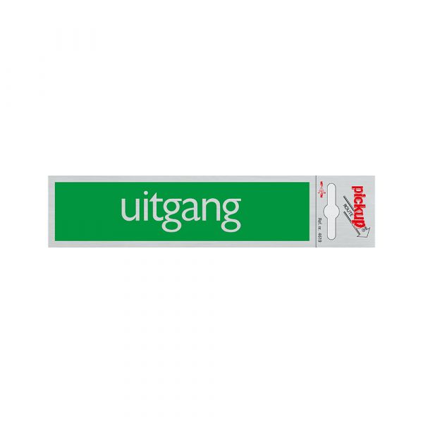 Aluminium-Rettungszeichen – 165 x 44 mm, selbstklebend.